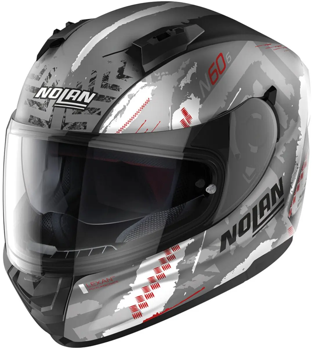 Nolan N60-6 Wheelspin 058 Mat Grijs Oranje Helm
