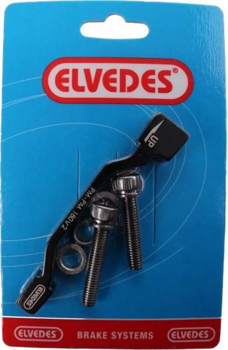 Elvedes Remschijf Adapter 180mm - Zwart