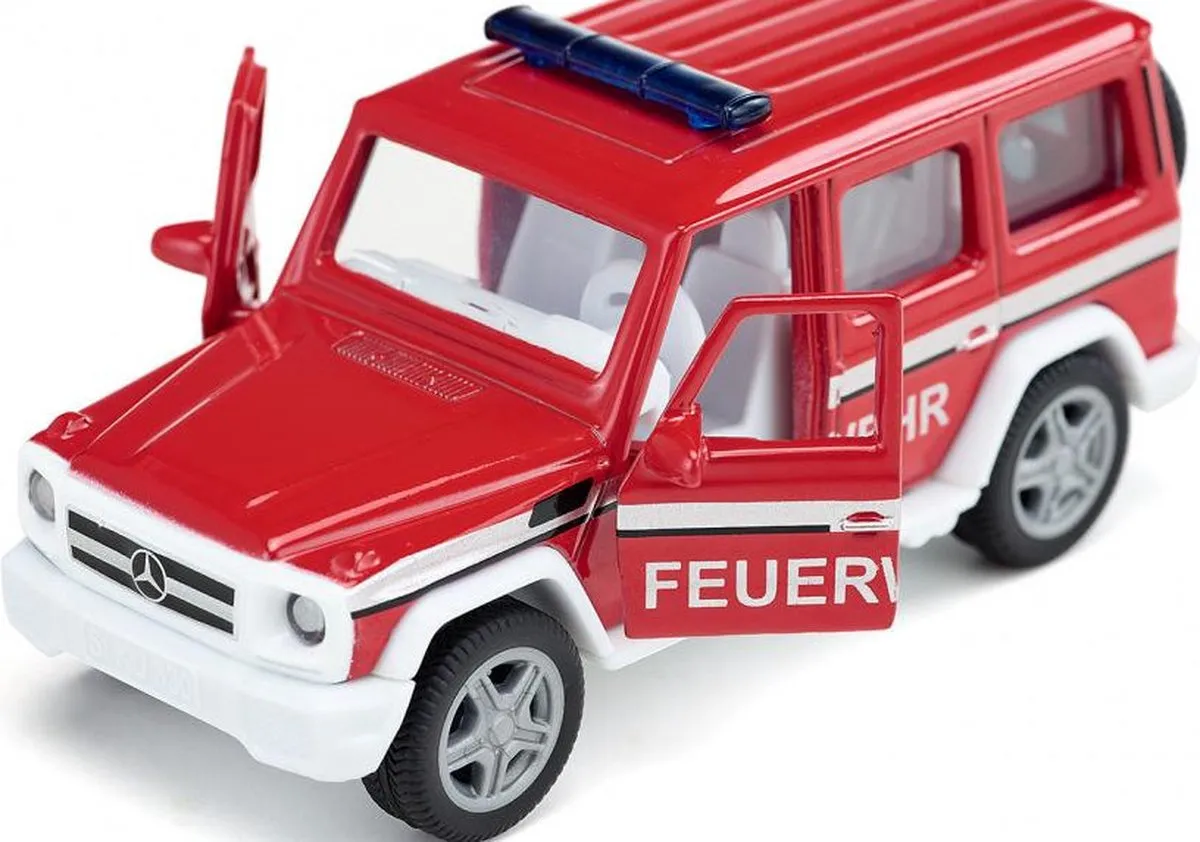 SIKU Brandweerwagen Mercedes-AMG G65 9,6 cm Staal - Rood