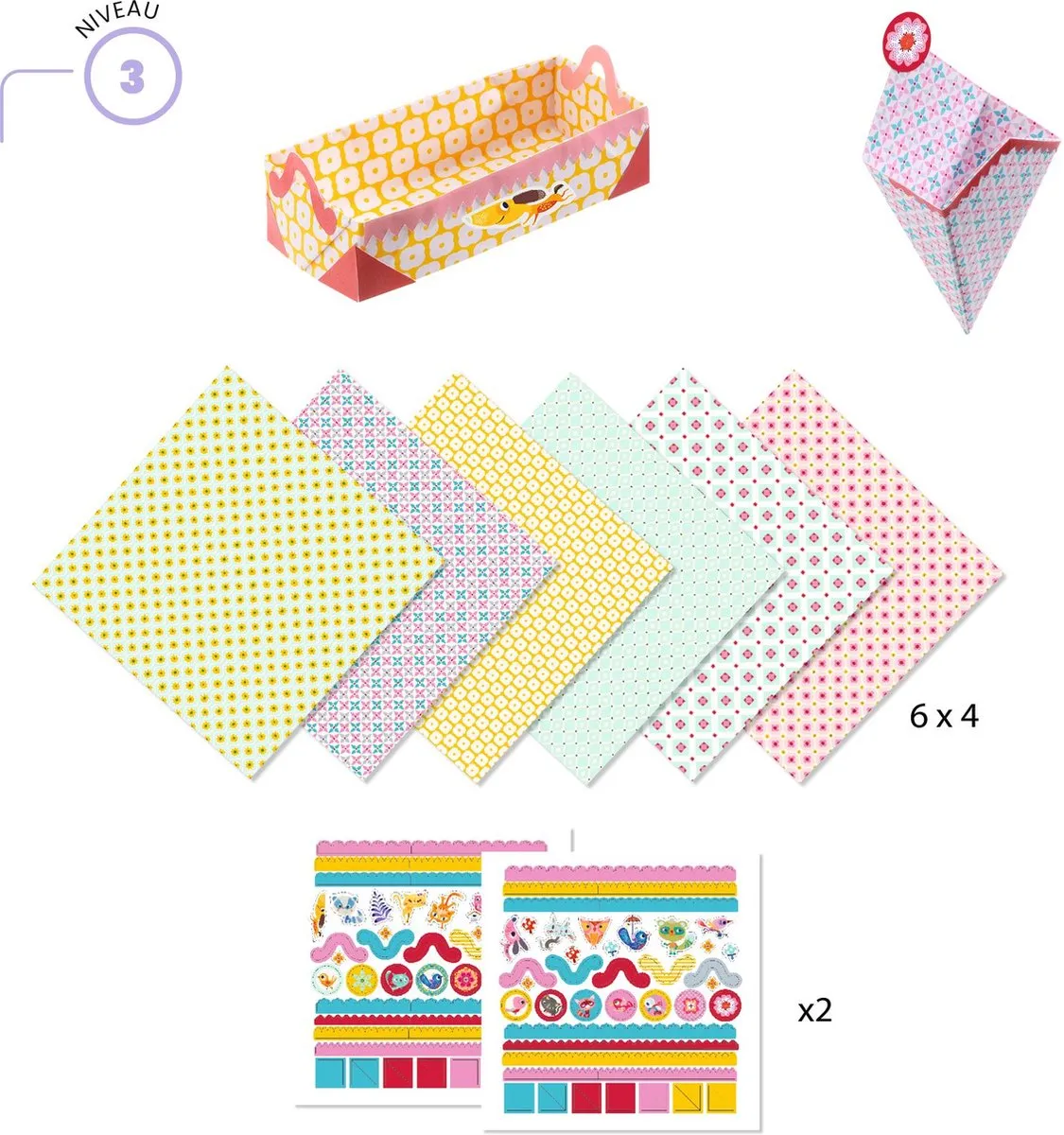Djeco Kirigami - 24 Stuks - Multicolor