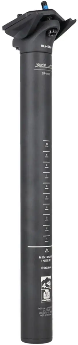 XLC SP-R30 Zadelpen 27.2x350mm Zwart