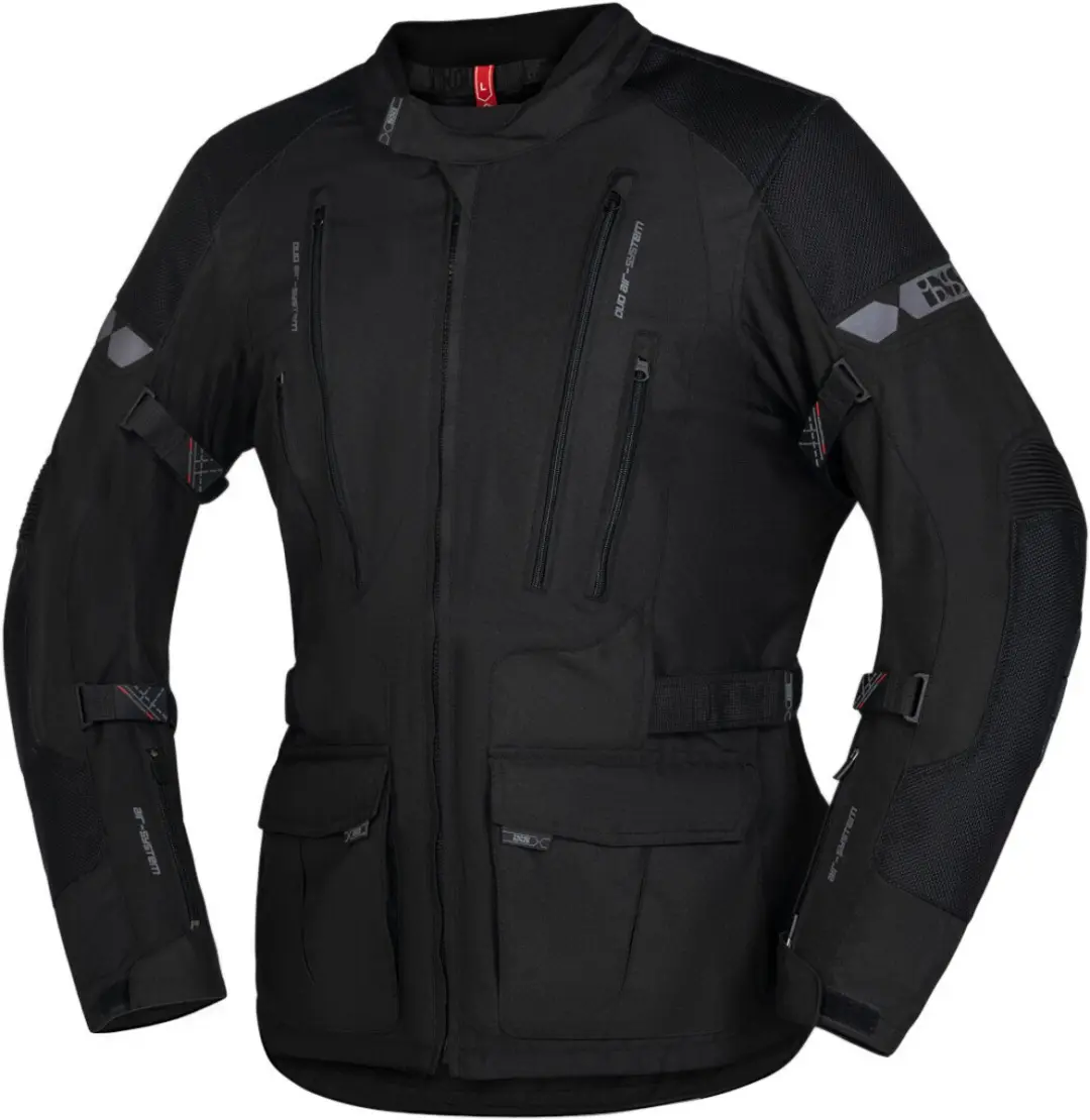 IXS Lennik-ST Zwart Textiele Motorjas