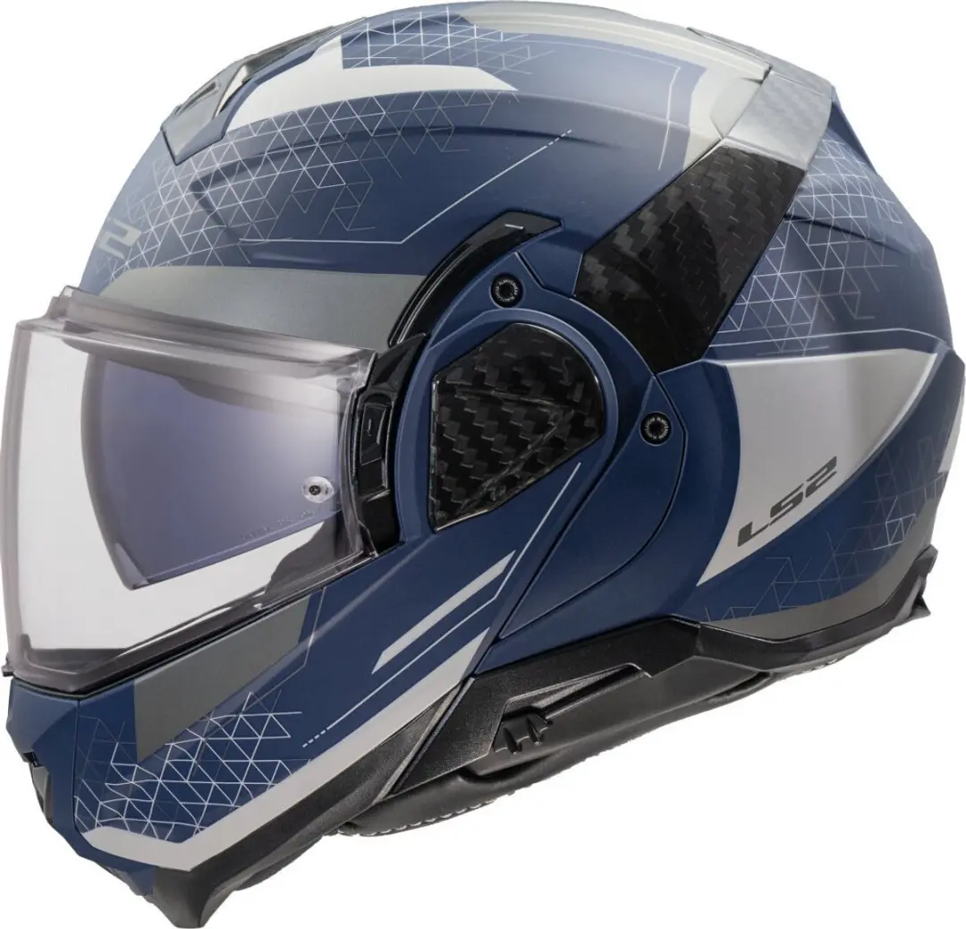 LS2 FF910 Advant II Astral Navy Blauw Grijs Systeemhelm