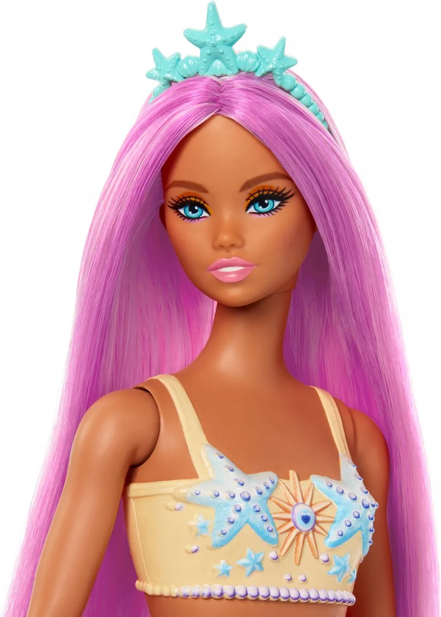 Barbie A Touch of Magic Oranje Zeemeerminstaart HRR05