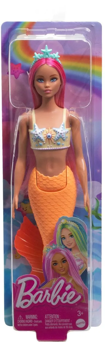 Barbie A Touch of Magic Oranje Zeemeerminstaart HRR05