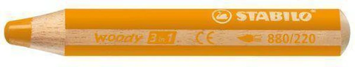 STABILO Woody 3-in-1 Potlood - Oranje - 5 Stuks