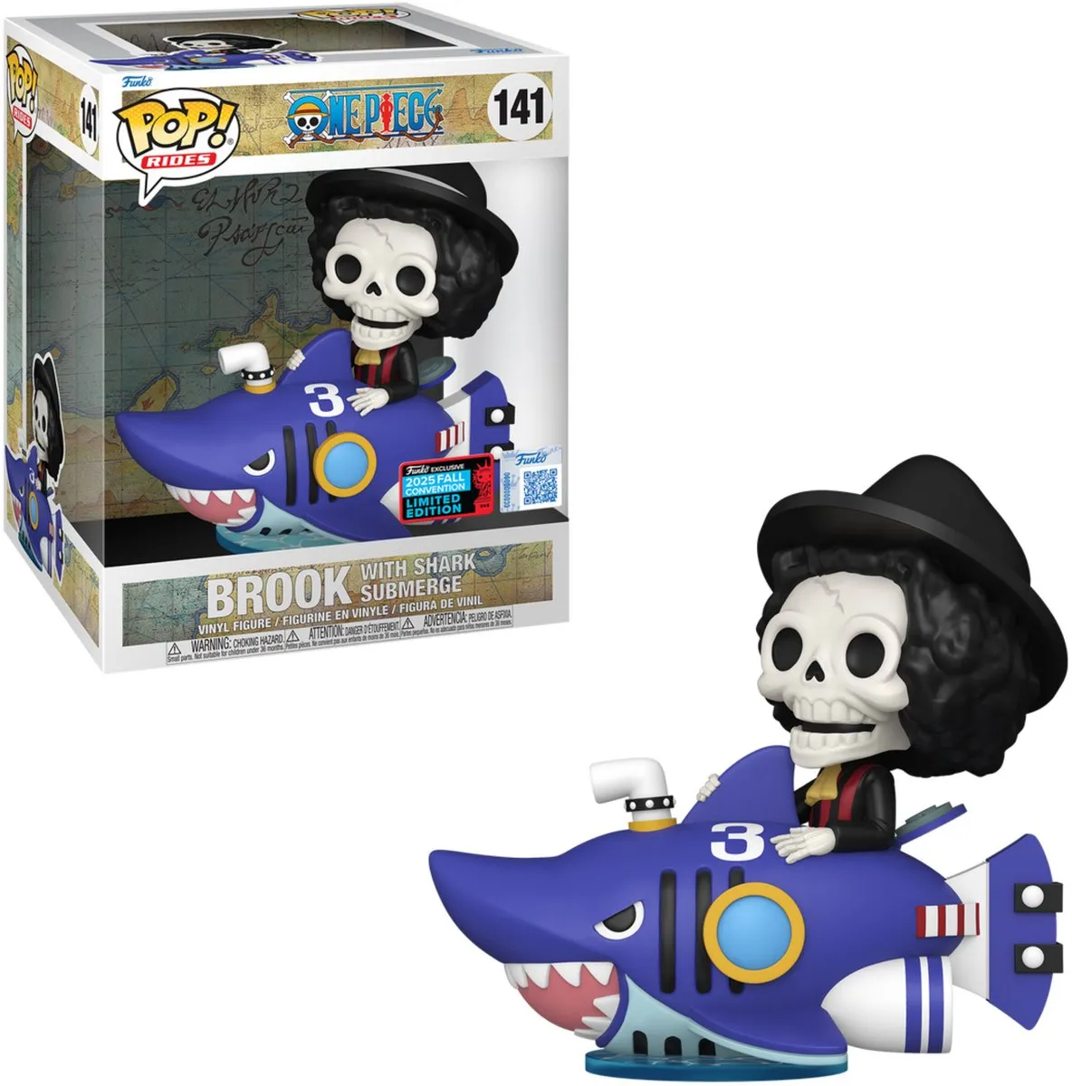 Funko Pop! Rides One Piece Brook Shark Submerge #141