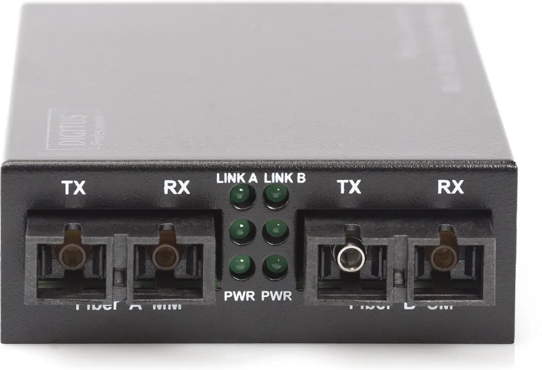 Digitus DN-82024 Media Converter SC/SC - Zwart
