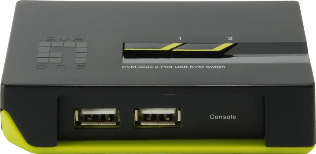 LevelOne KVM-0222 2-Port USB KVM Switch