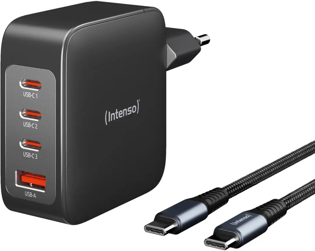 Intenso W140A3C+C520C GaN Netvoeding 140W