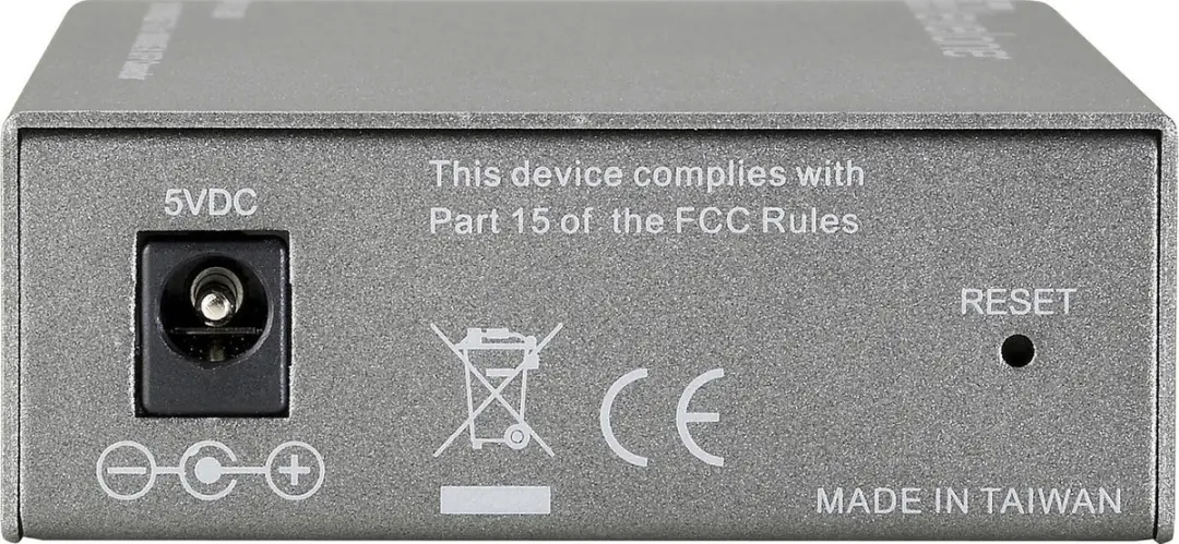 LevelOne FVS-3800 Netwerk Media Converter - 100Mbit/s - Grijs
