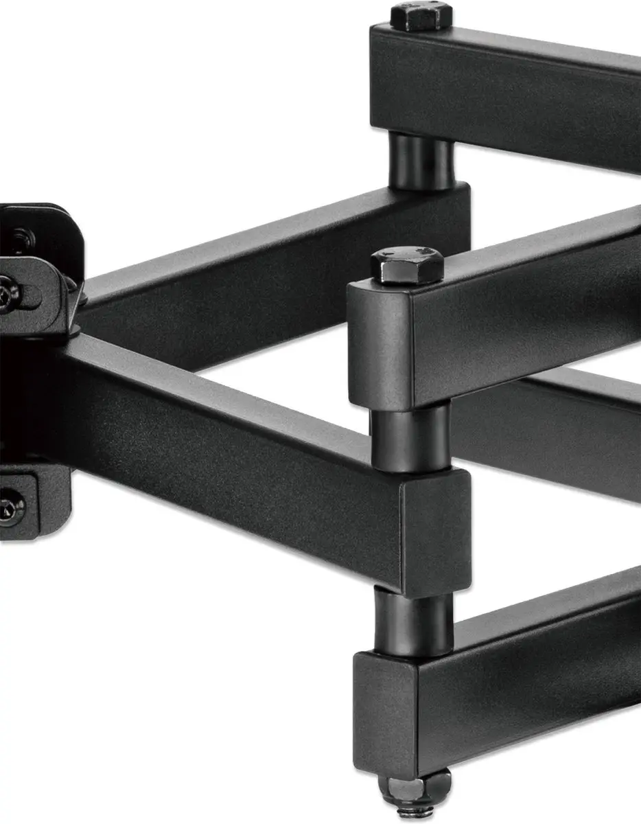 Manhattan TV-Wandhaltering 37-80cm Full Motion 70kg - Zwart - afbeelding 2 van 6