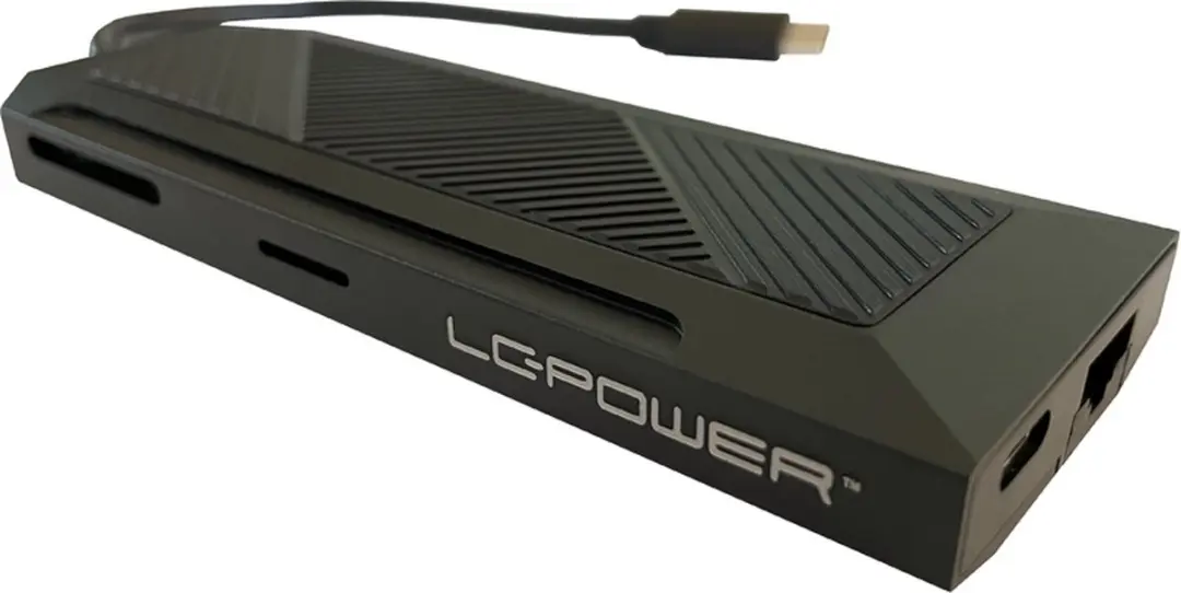 LC Power LC-HUB-C-MULTI-6-RGB USB Hub - 6 Poorten - 5Gbps - Zwart
