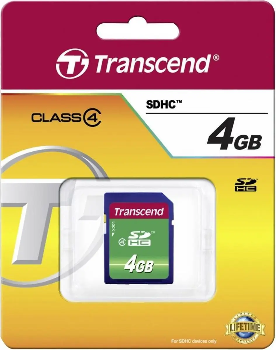 Transcend SDHC 4GB Class 4 - TS4GSDHC4