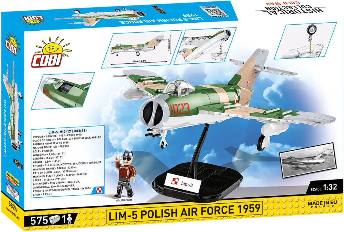 Cobi 5824 LIM-5 Polish Air Force 1959 - 575 Stuks - 1:32