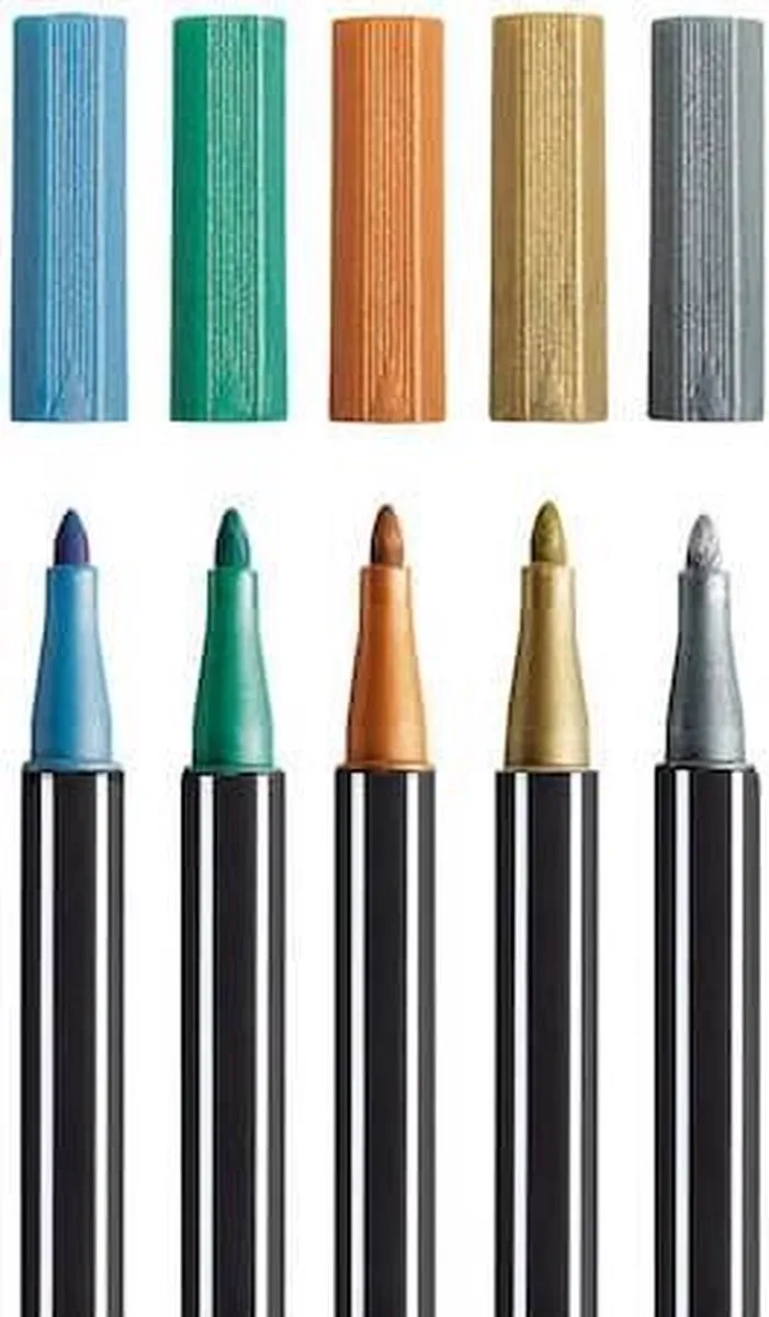 STABILO Pen 68 Metallic Viltstiften - 6 Stuks