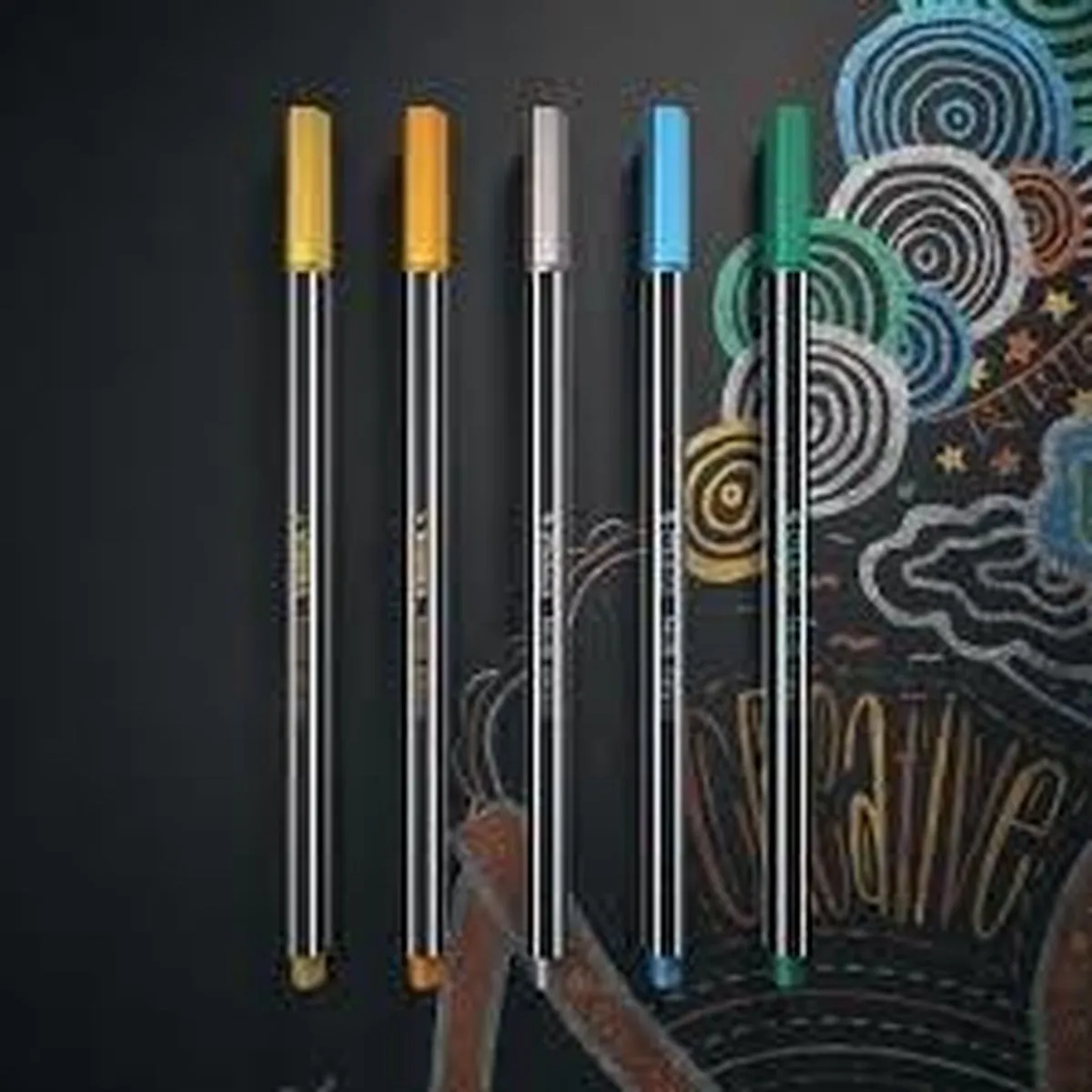 STABILO Pen 68 Metallic Viltstiften - 6 Stuks