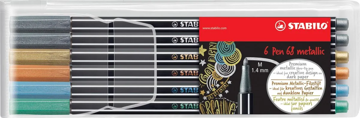 STABILO Pen 68 Metallic Viltstiften
