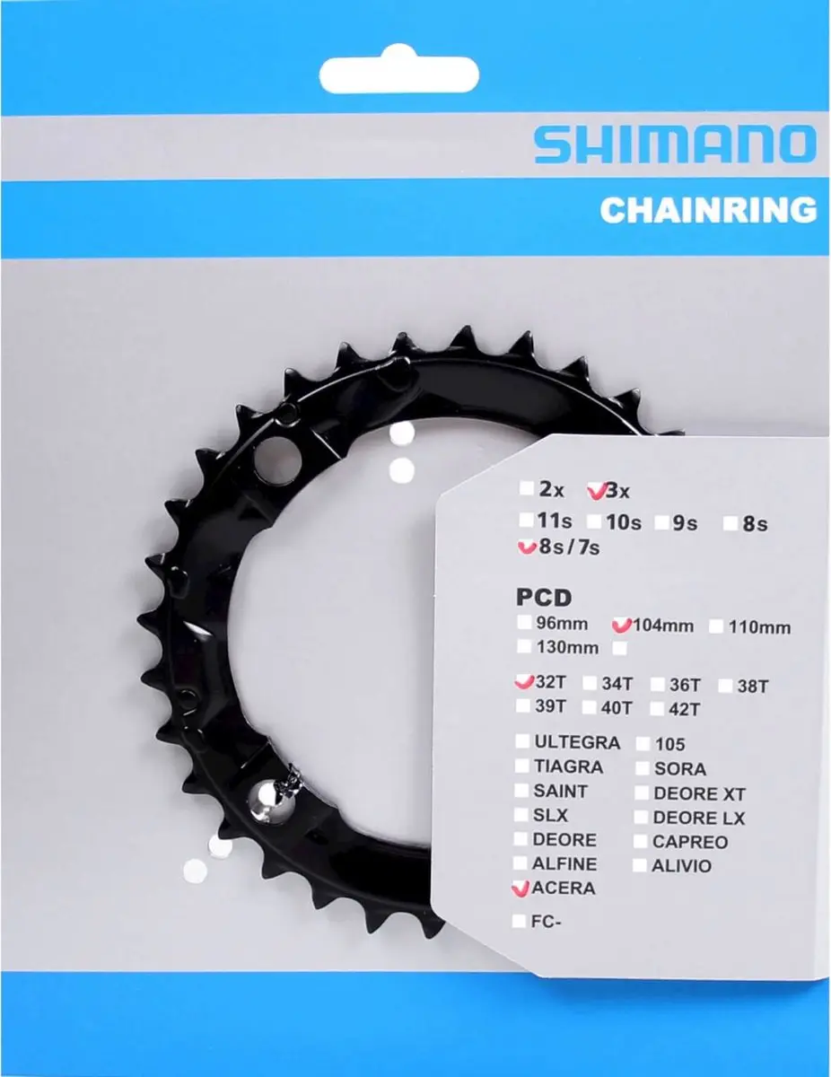 Shimano Kett Blad 32T Acera - Zwart - afbeelding 3 van 5