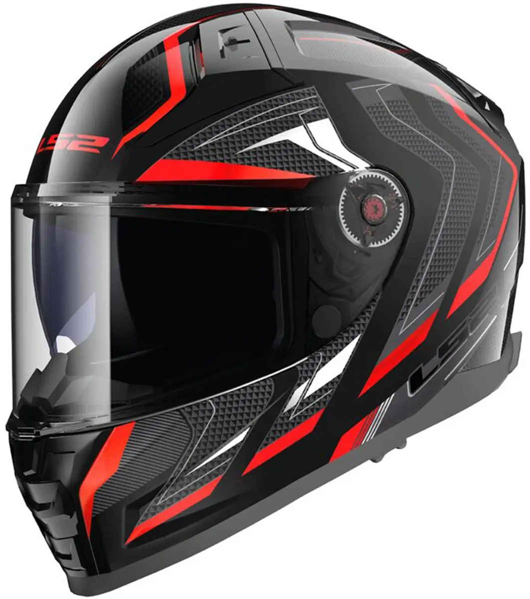 LS2 FF811 Vector II Alizer Zwart Rood Integraalhelm