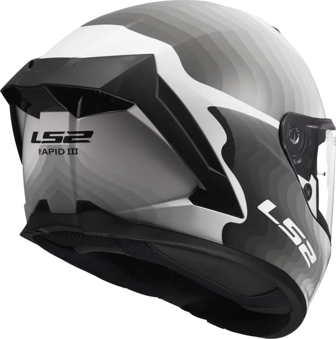 LS2 FF820 Rapid III Flow Helm - M - Wit/Grijs