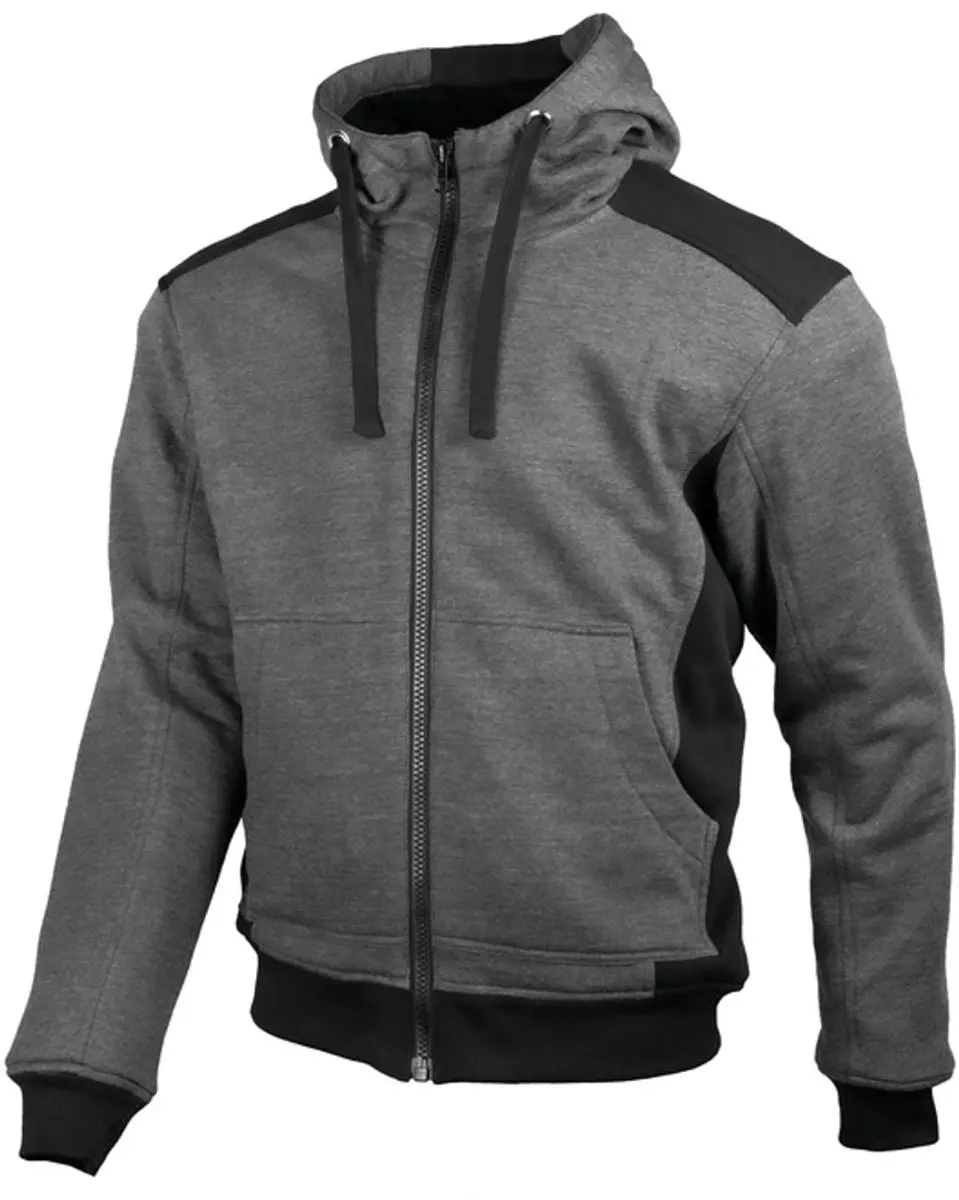 gms Grizzly Antraciet Zwarte Motorhoodie
