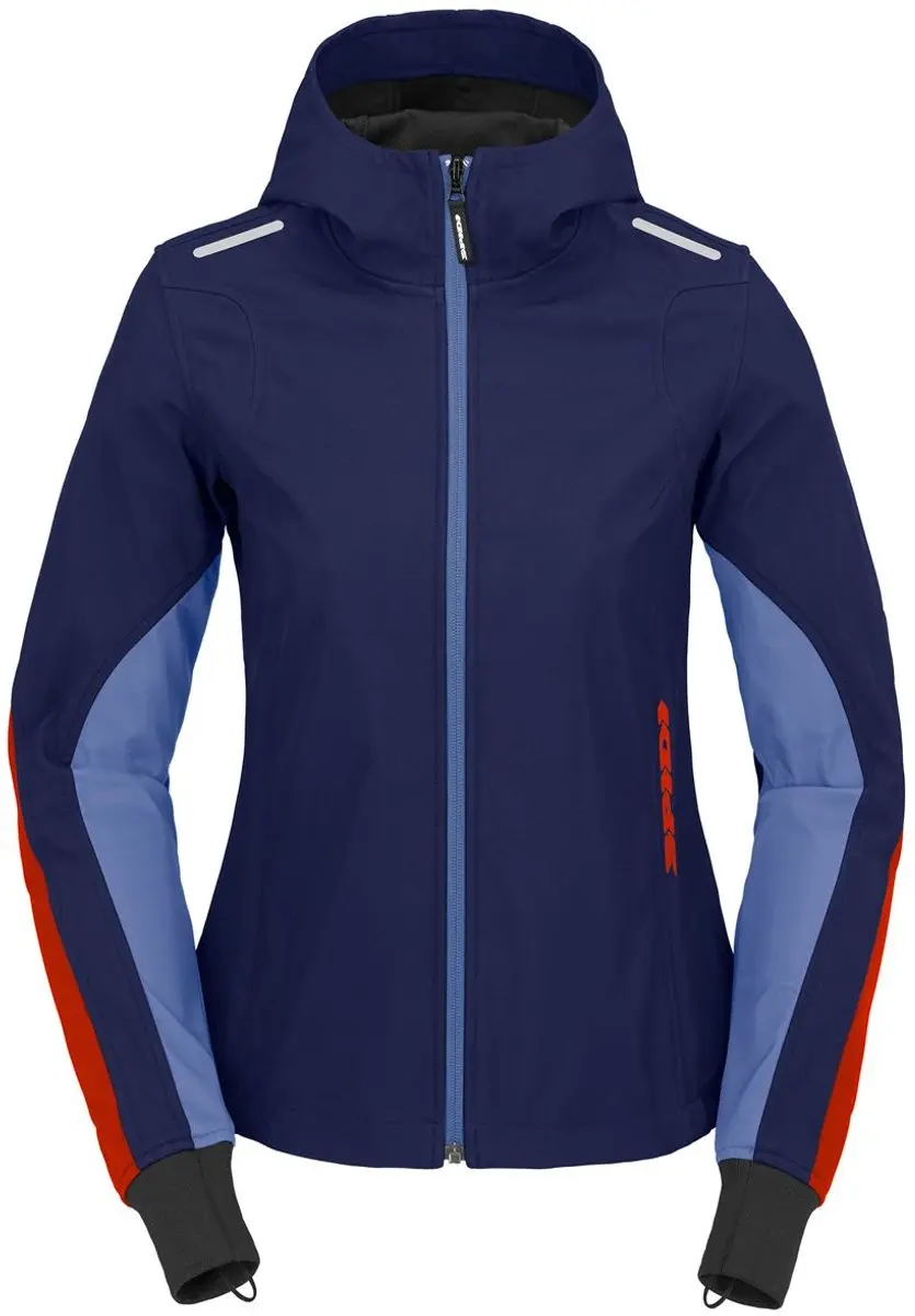 Spidi Armor Hoodie Dames Licht Marine Rood