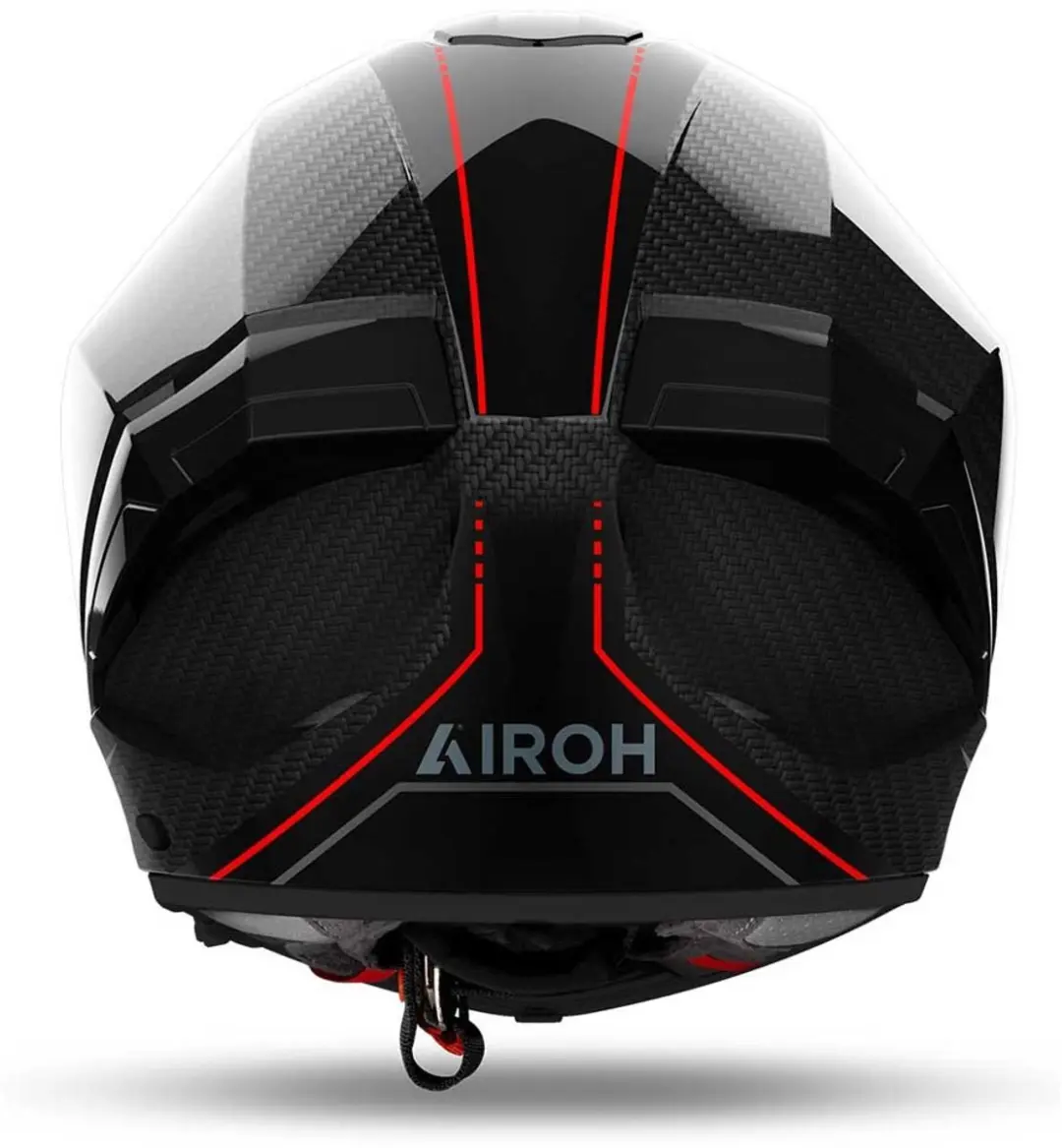 Airoh Matryx Carbon Helm - L - Schwarz/Rot