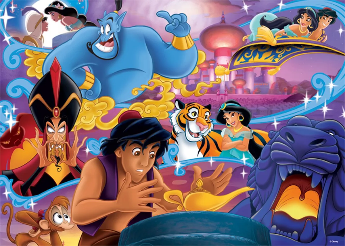 Jumbo Disney Classic Collection Aladdin Legpuzzel 1000 Stuks - Meerkleurig