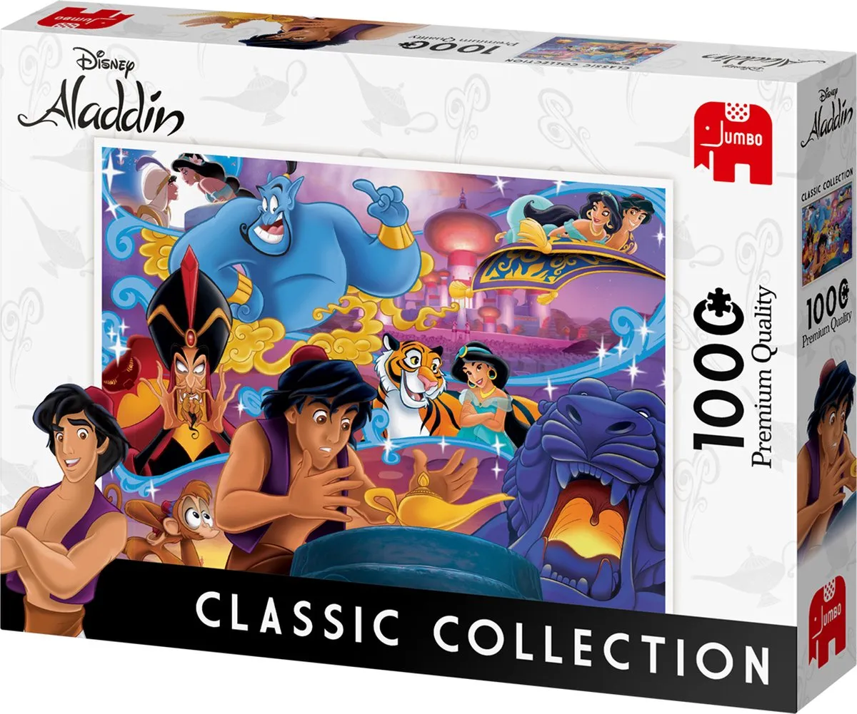Jumbo Disney Classic Collection Aladdin Legpuzzel 1000 Stuks - Meerkleurig