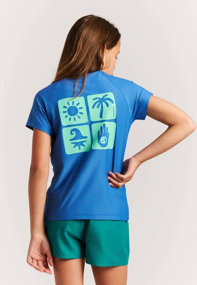 Protest PRTSherrys JR UV Shirt Meisjes 164 - Gladio Blue