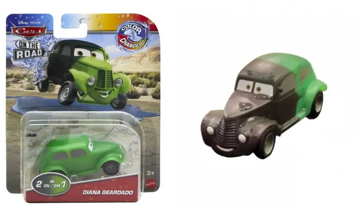 Mattel Disney Cars Diana Geardado Color Changers - 8cm - HMD69