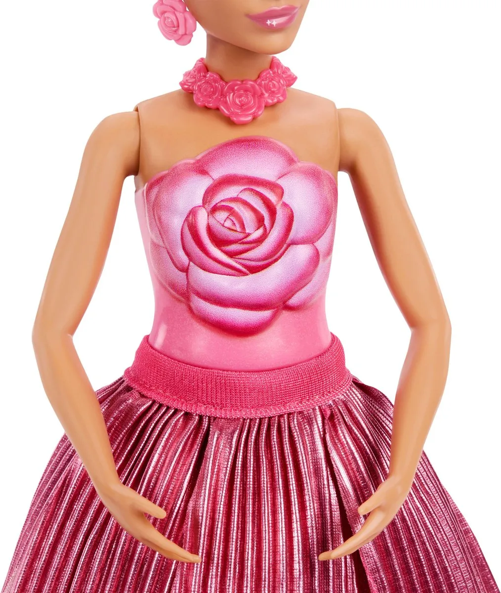 Barbie Petal Pop Modepop JMF59 - Roze Jurk