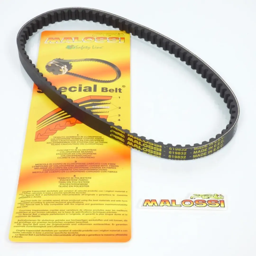 Courroie de transmission Malossi pour Scooter Benelli 50 Pepe 61 9832 Neuf