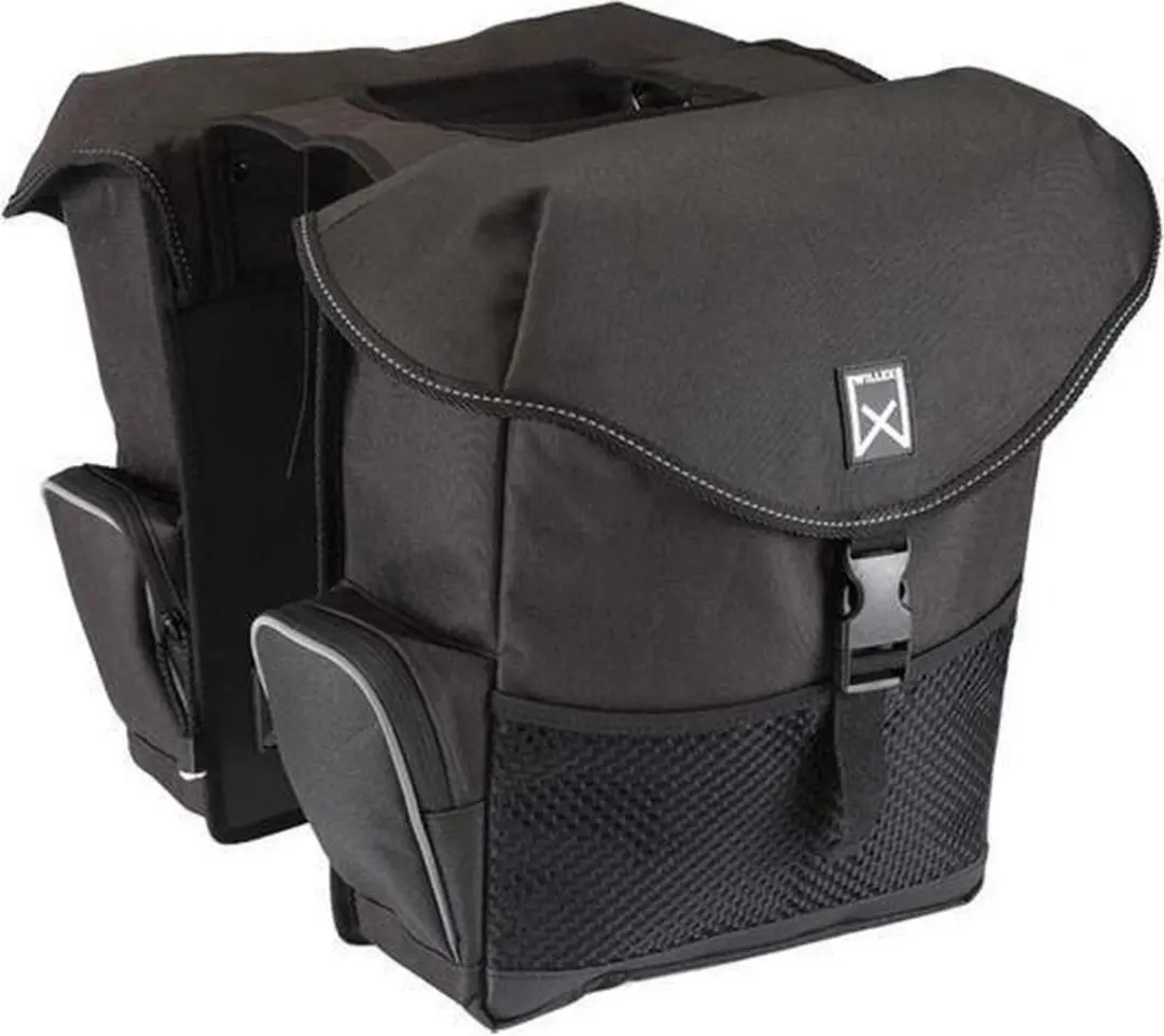 Willex Bagagetas 24L - Dubbel - Zwart