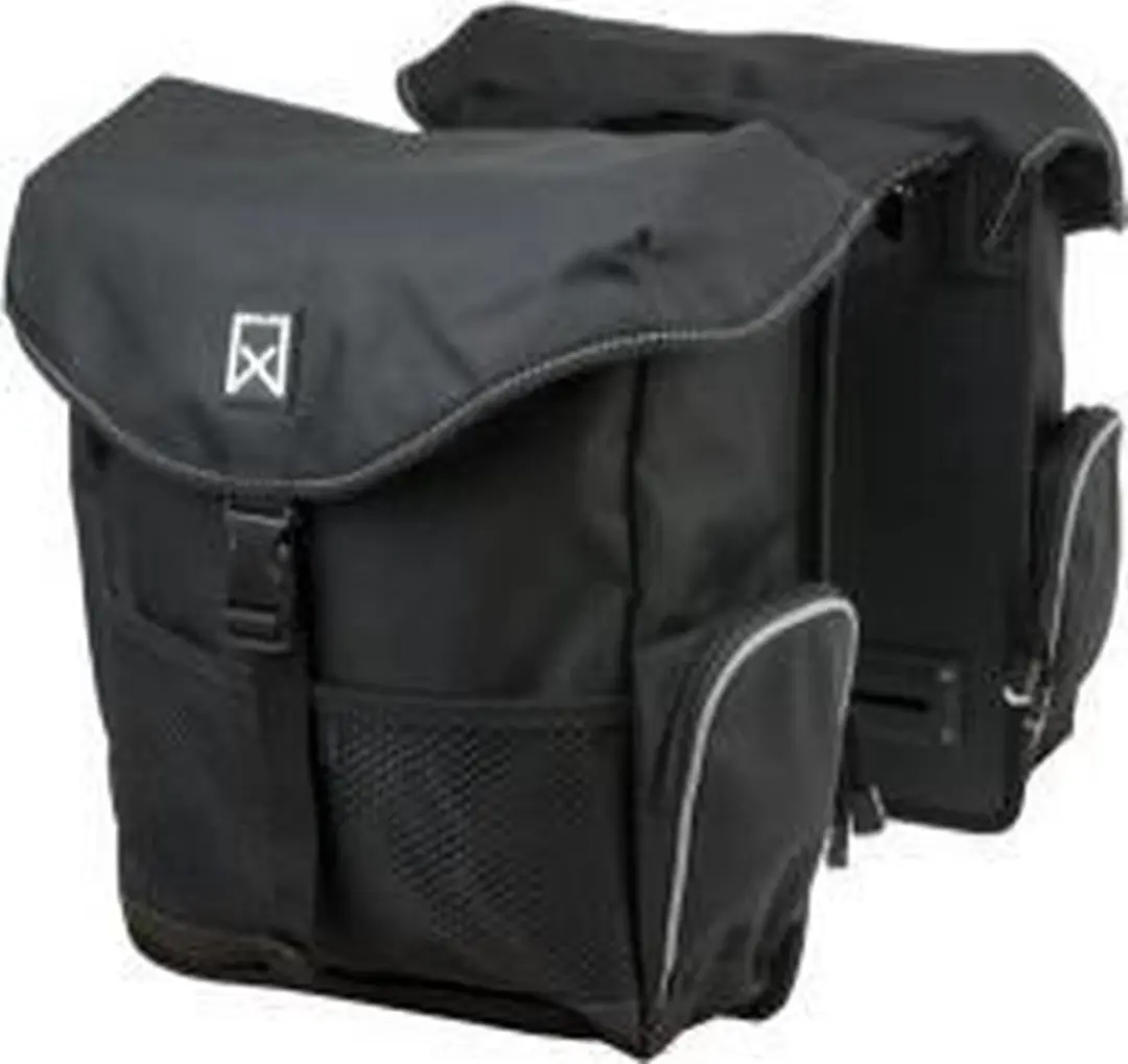 Willex Bagagetas 24L - Dubbel - Zwart