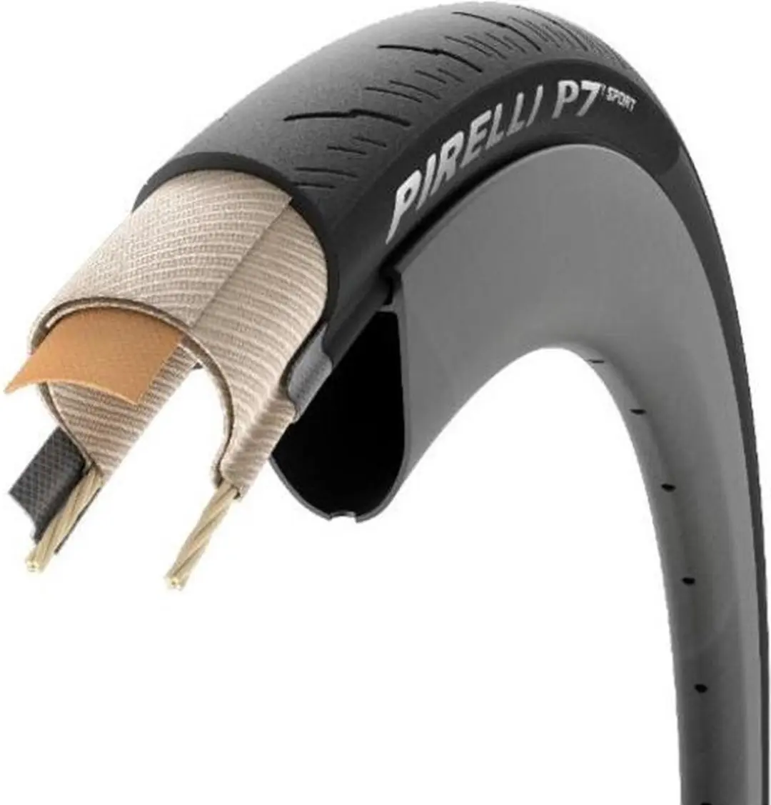 Pirelli P7 Sport Black Band 24-622 - Racefiets - Zwart
