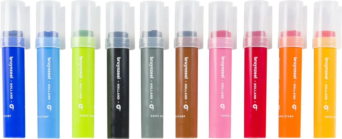 Bruynzeel Kids Super Stempelstiften - 10 Stuks - Assorti