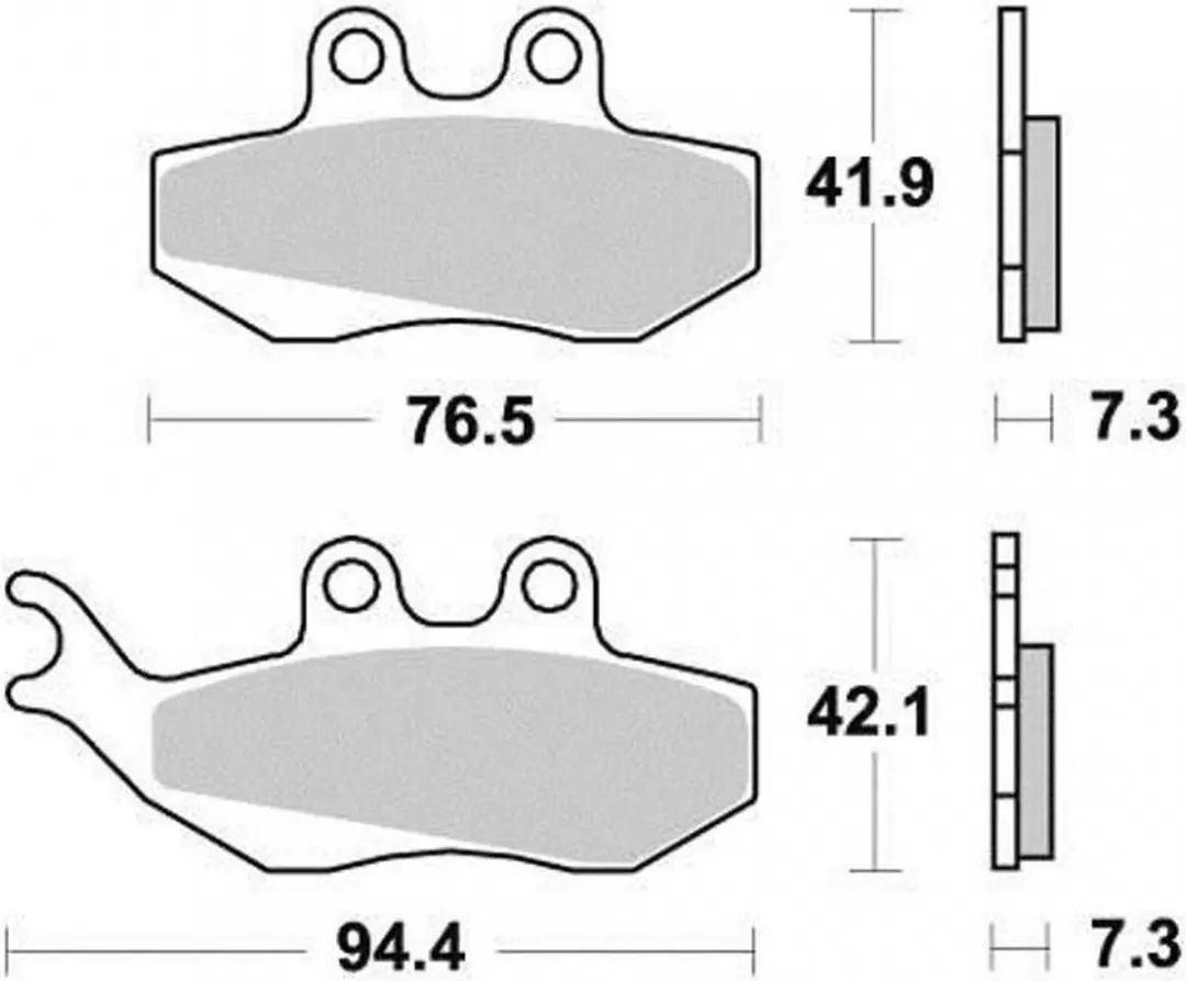 Malossi remblok voor Aprilia 50 RS 1999 tot 2005 6215011 / AV Gloednieuw