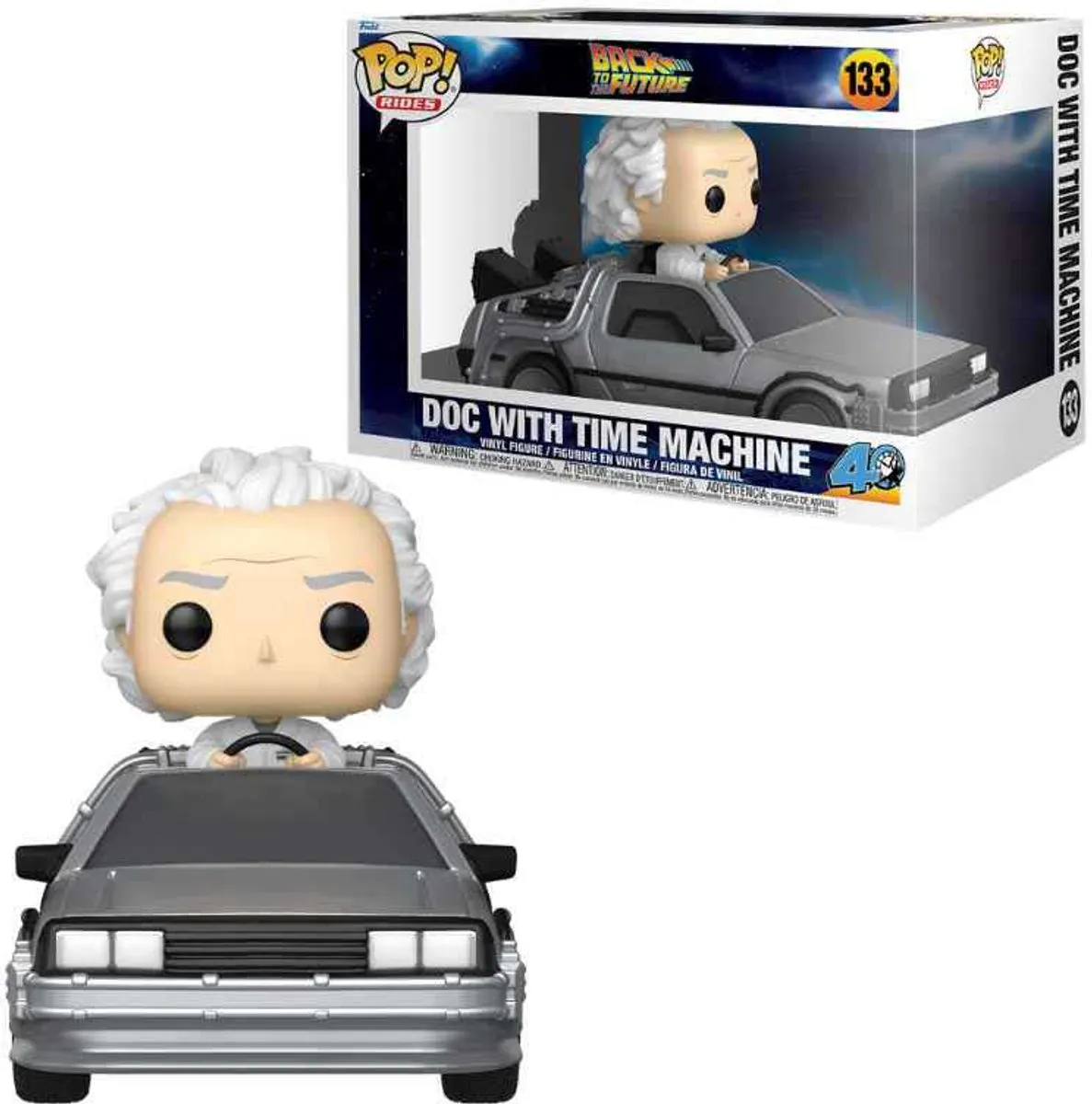 Funko Pop! Back to the Future Doc met Tijdmachine - 133