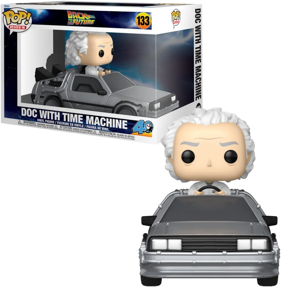 Funko Pop! Back to the Future Doc met Tijdmachine