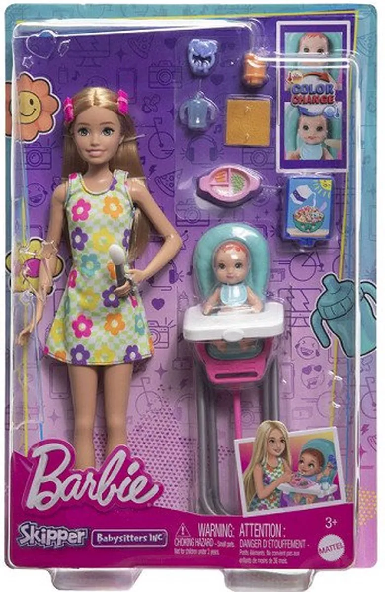 Barbie Skipper Babysitters Pop - Multikleur