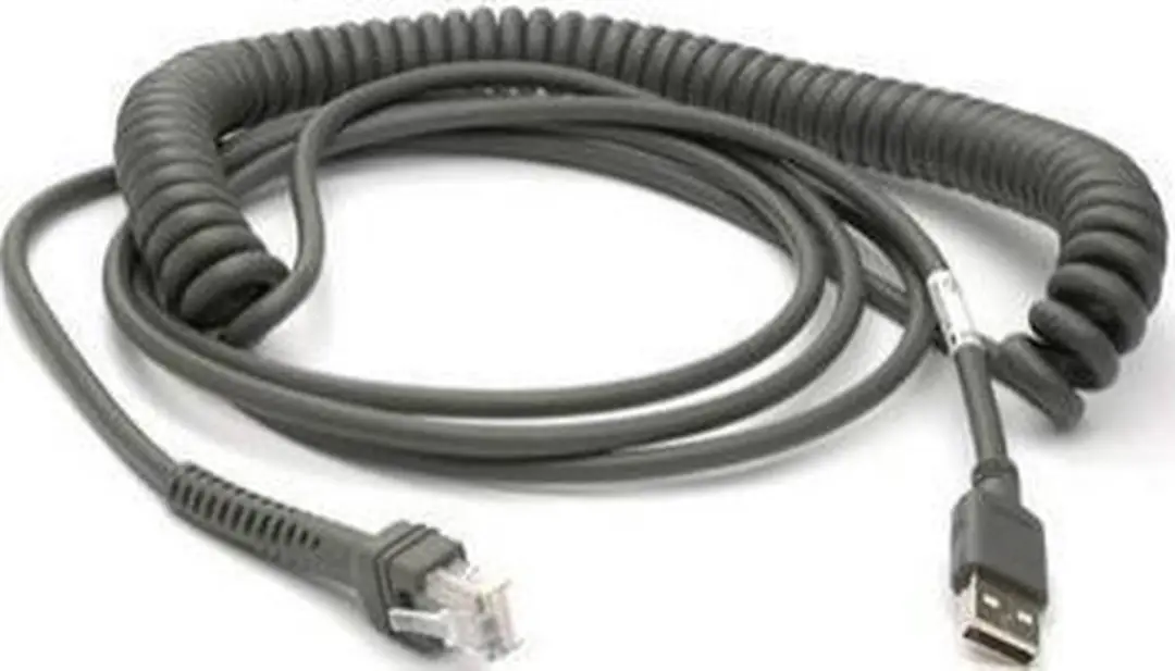 DataLogic Scanning CAB-467 USB Type A Coiled Full SP 3 6m
