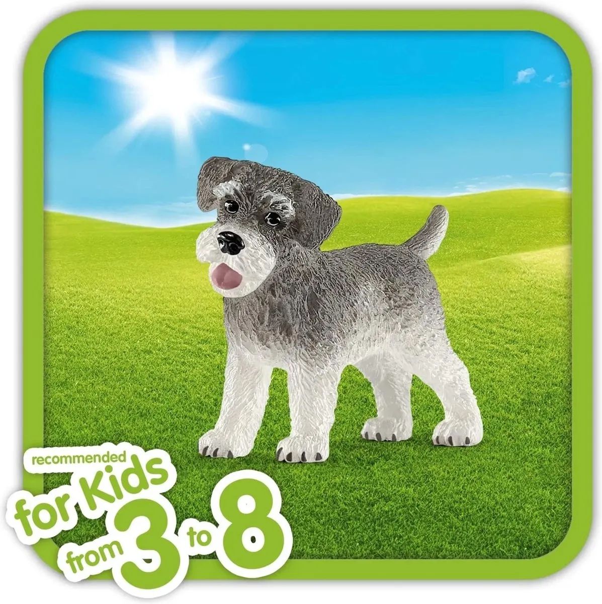 Schleich FARM WORLD Dwergschnauzer 13892 - Grijs