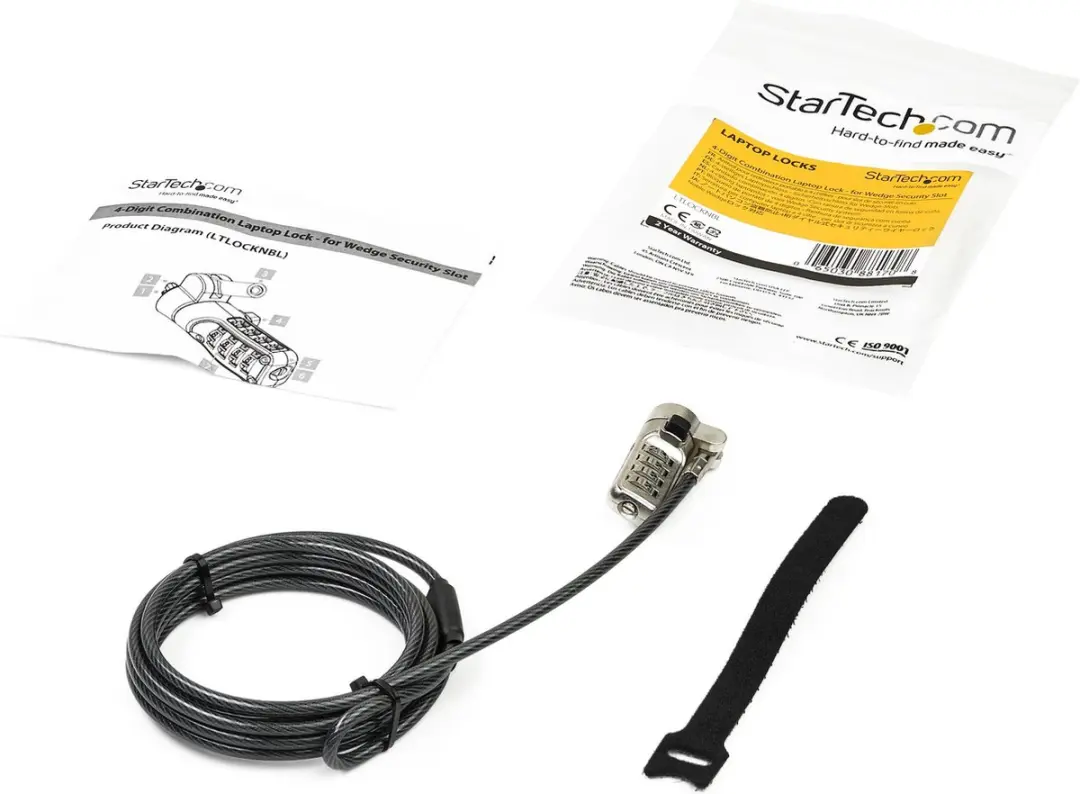 Startech LTLOCKNBL Laptopkabelslot - Grijs - afbeelding 4 van 5
