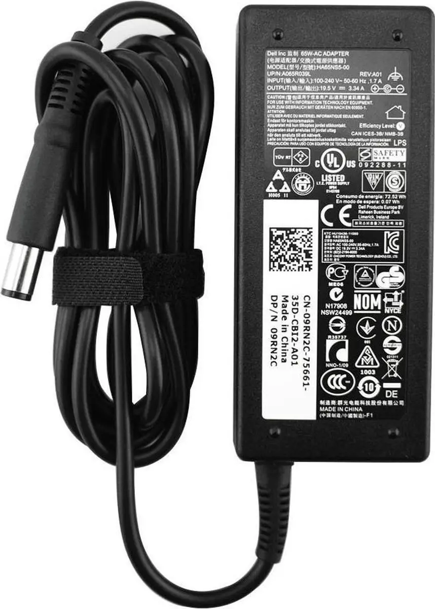 Dell 3RG0T Netvoeding & Inverter 45W - Zwart - afbeelding 3 van 3