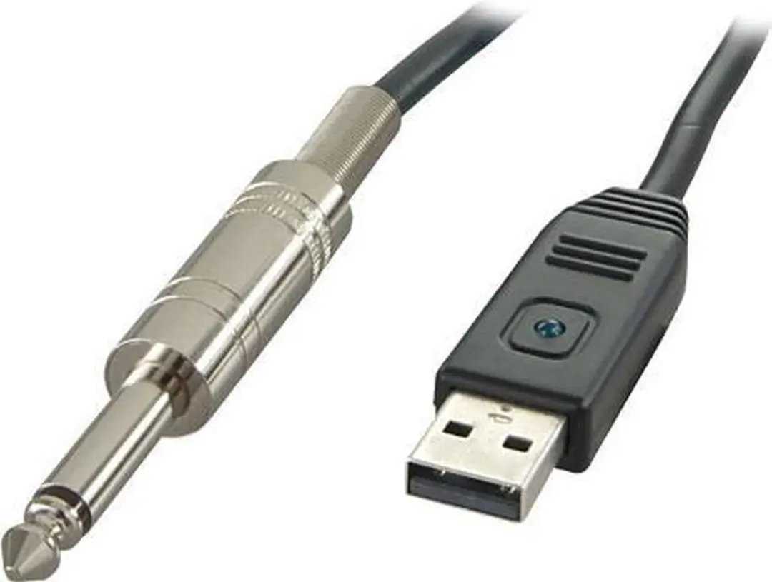 Lindy USB Audio-Kabel auf 6,3mm Klinke A/D-Wandler für Instr