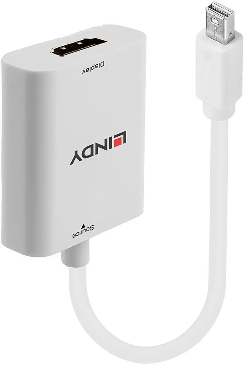 Lindy 41069 Mini DisplayPort naar HDMI Adapter - Wit - afbeelding 3 van 6