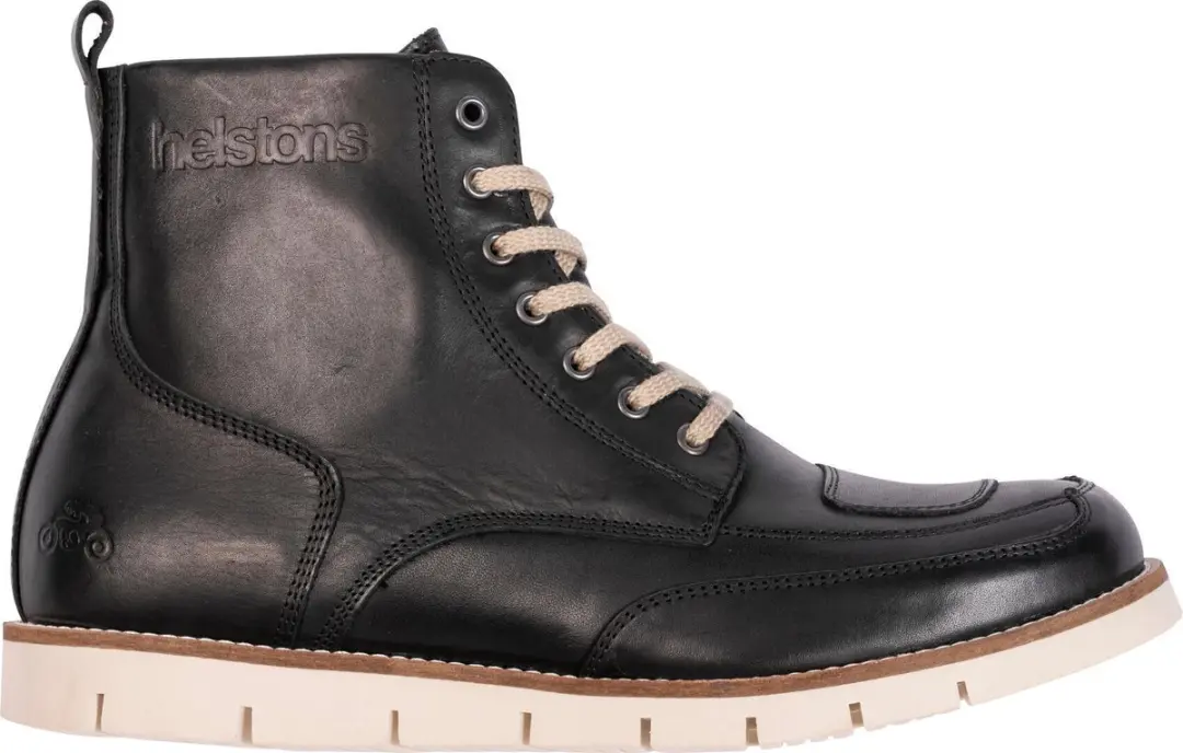 Helstons Liberty Leather Aniline Ciré Black Wax