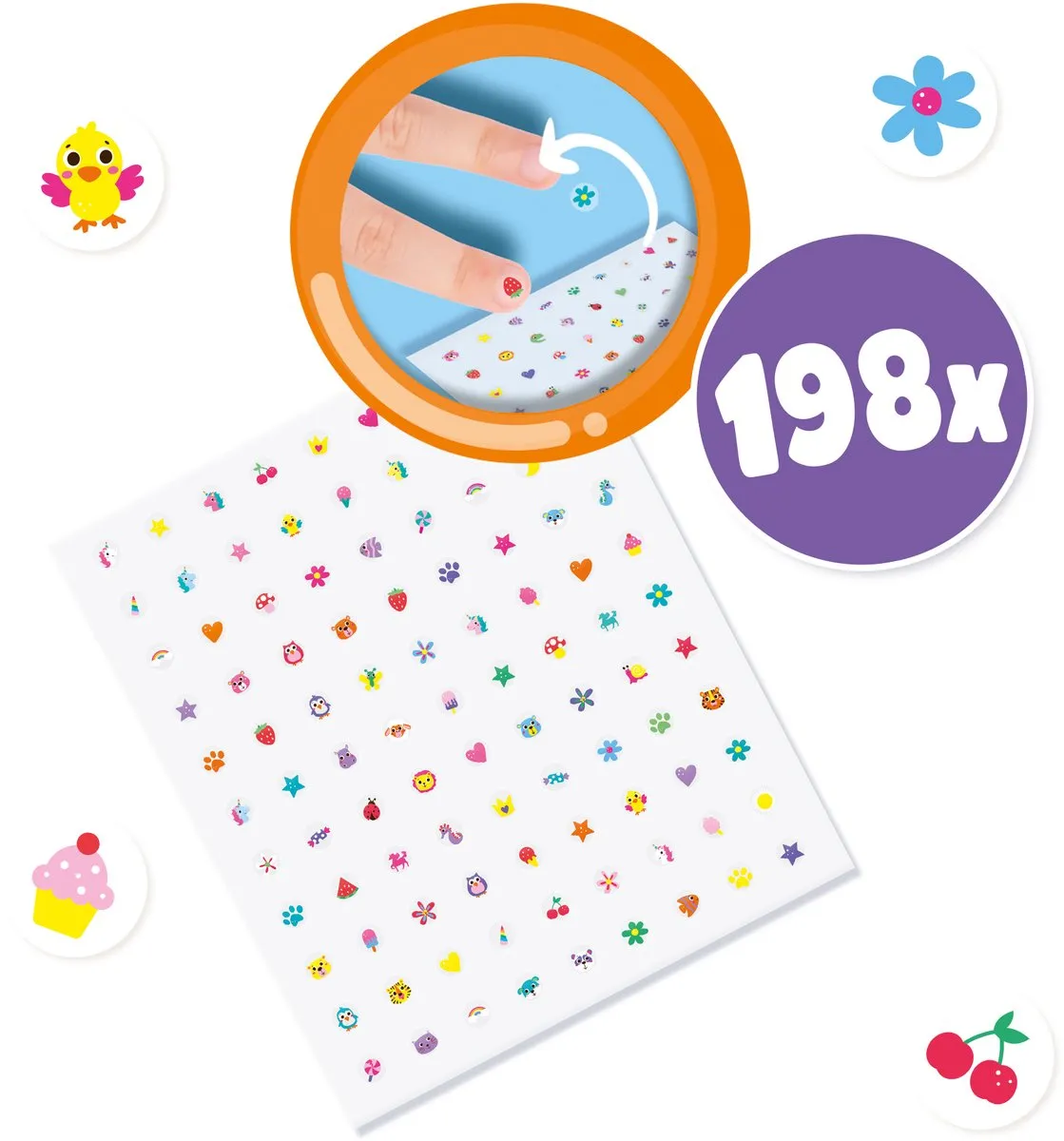 SES Creative Nagelstickers 198 Stuks - Creatief Speelgoed